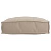 vidaXL Pallet Cushion for suitable for Seat Taupe 50 x 50 x 12 cm