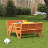 vidaXL Picnic Table for Kids Wax Brown 88x122x58 cm Solid Wood Pine