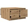 vidaXL Coffee Table with Drawers Artisan Oak 70.5x70x40 cm