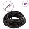 vidaXL Leather Cord Dark Brown &Oslash;5 mm x 5 m Leather