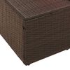 vidaXL Garden Sofa Brown 123 x 62 x 69cm Poly Rattan