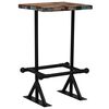 vidaXL Bar Table Solid Reclaimed Wood Multicolour 60x60x107 cm