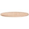 vidaXL Round Table Top &Oslash;80x2,5 cm Untreated Solid Wood Oak