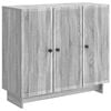 vidaXL Sideboard Grey Sonoma 89 x 34.5 x 80 cm Engineered Wood