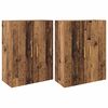 vidaXL Wall-Mounted Cabinet 2 pcs Old Wood 69.5 x 34 x 90 cm
