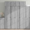 vidaXL Highboard Grey Sonoma 70x42.5x185 cm Engineered Wood