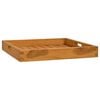 vidaXL Serving Tray 50x50 cm Solid Teak Wood