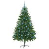 vidaXL Christmas Tree with 300 LEDs with Stand Green 180 cm PE