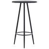 vidaXL Bar Table | Black | MDF, Steel | 60x107.5 cm | A Must-Have | Bar Table