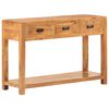 vidaXL Console Table 110x40x76 cm Solid Acacia Wood Honey Finish