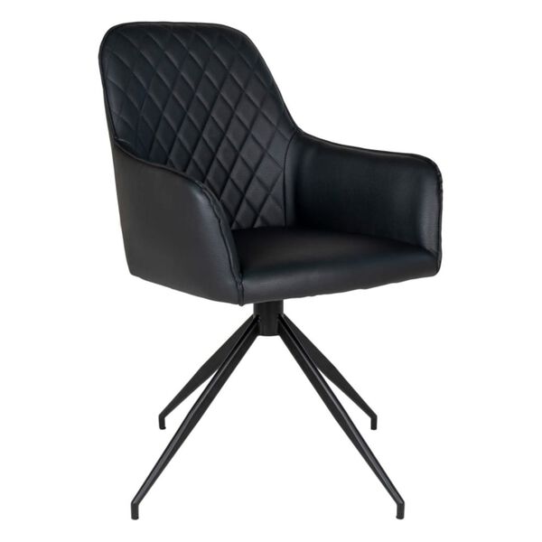 House Nordic Dining Chair with Swivel Ava Black