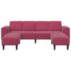 vidaXL Sofa Set Wine red Velvet