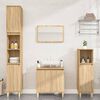 vidaXL 3 Piece Bathroom Furniture Set Sonoma Oak Engineered Wood