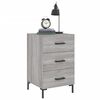 vidaXL Bedside Cabinet Grey Sonoma 40x40x66 cm Engineered Wood