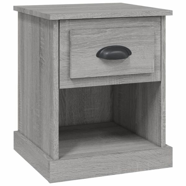 vidaXL Bedside Cabinet Grey Sonoma 39x39x47.5 cm Engineered Wood
