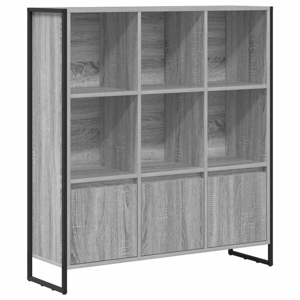 vidaXL Book Cabinet 2 pcs Grey Sonoma 99.5 x 30 x 108 cm