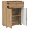 vidaXL Bathroom Cabinet with Drawer Artisan Oak 72.5 x 36.5 x 100 cm