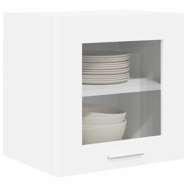 vidaXL Hanging Cabinet with Door White 40 x 31 x 40 cm Engineered Wood