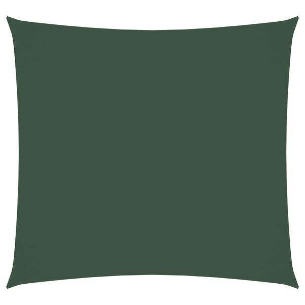vidaXL Sunshade Sail Oxford Fabric Square 7x7 m Dark Green