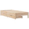 vidaXL Bed Frame without Mattress 100x200 cm Solid Wood Pine