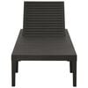 vidaXL Sun Lounger Plastic Anthracite