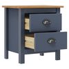 vidaXL Bedside Cabinets Hill 2pcs Grey 46x35x49.5 cm Pine Wood