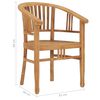 vidaXL 9 Piece Garden Dining Set Solid Teak Wood