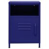 vidaXL Nightstand Navy Blue 35x35x51 cm Steel