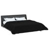 vidaXL Full Year Duvet Black 240 x 260 cm Microfiber and Teddy fleece
