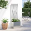 vidaXL Garden Privacy Screen Silver 50 x 140 cm Galvanised steel