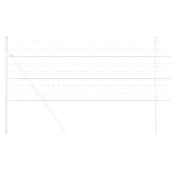 vidaXL Euro Fence Silver 0.4 x 10 m Hot dip galvanized iron