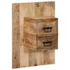 vidaXL Bedside Cabinet 60x32x80 cm Solid Rough Wood Mango
