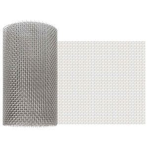 vidaXL Mesh Screen 20 x 200 cm 6 Mesh Stainless Steel 201 Silver