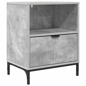 vidaXL Bedside Cabinet Concrete grey 49 x 36 x 61 cm Engineered wood