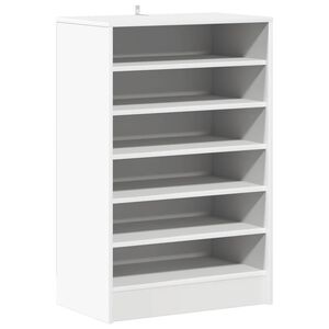 vidaXL Shoe Cabinet White 60x35x92 cm Engineered Wood