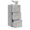 vidaXL Sideboard Concrete Grey 34.5x34x90 cm Engineered Wood