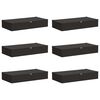 vidaXL Storage Box 6 pcs Anthracite 100 x 50 x 18 cm Non-woven fabric