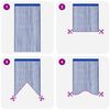 vidaXL String Curtains 2 pcs 140x250 cm Blue