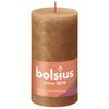 Bolsius Rustic Pillar Candles Shine 4 pcs 130x68 mm Spice Brown