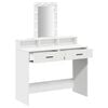 vidaXL Dressing Table White 100 x 41 x 140 cm Engineered Wood
