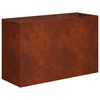 vidaXL Garden Planter Rusty 80 x 30 x 40 cm Weathering Steel
