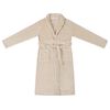 vidaXL Bathrobe without Hood Beige XL Flannel