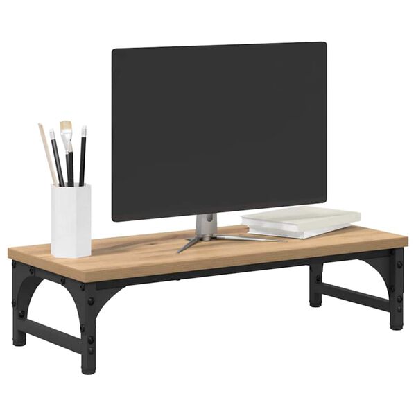 vidaXL Monitor Stand Artisan Oak 55 x 23 x 14 cm Engineered Wood