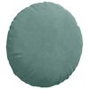 vidaXL Seat Cushions 2 pcs Sea Green Ø 40 x 13 cm Velvet