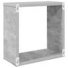 vidaXL Wall Cube Shelves 2 pcs Concrete Grey 30x15x30 cm