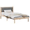 vidaXL Bed Frame Light Grey 100 x 200 cm Solid Pine Wood
