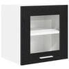 vidaXL Hanging Cabinet 2 pcs Black Oak 40 x 31 x 40 cm Engineered Wood
