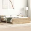 vidaXL Bed Frame without Mattress Sonoma Oak 150x200 cm