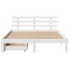 vidaXL Bed Frame with Drawers without Mattress White 140x200 cm