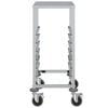 vidaXL Tray Trolley with 6 GN Containers 39x55x87 cm Stainless Steel